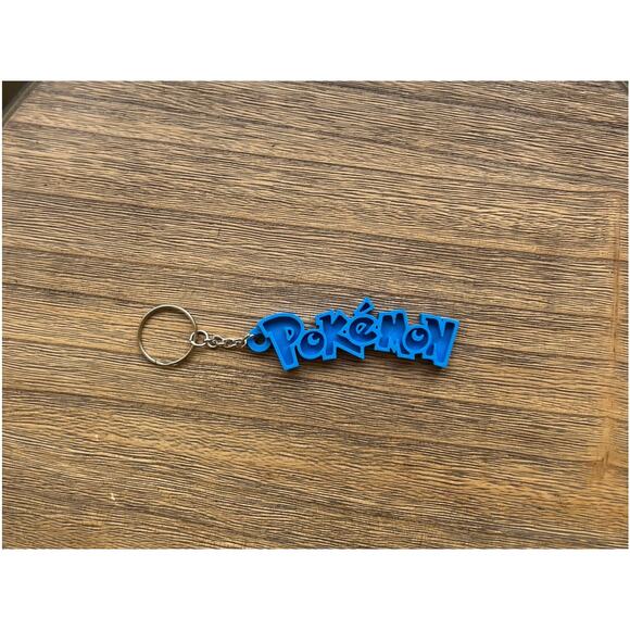 Pokémon-Inspired Keychain | Blue | 3D Printed Collectible - Picture 2 of 2